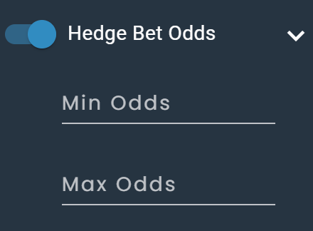 Screenshot of DarkHorse Odds hedge bet odds Filters