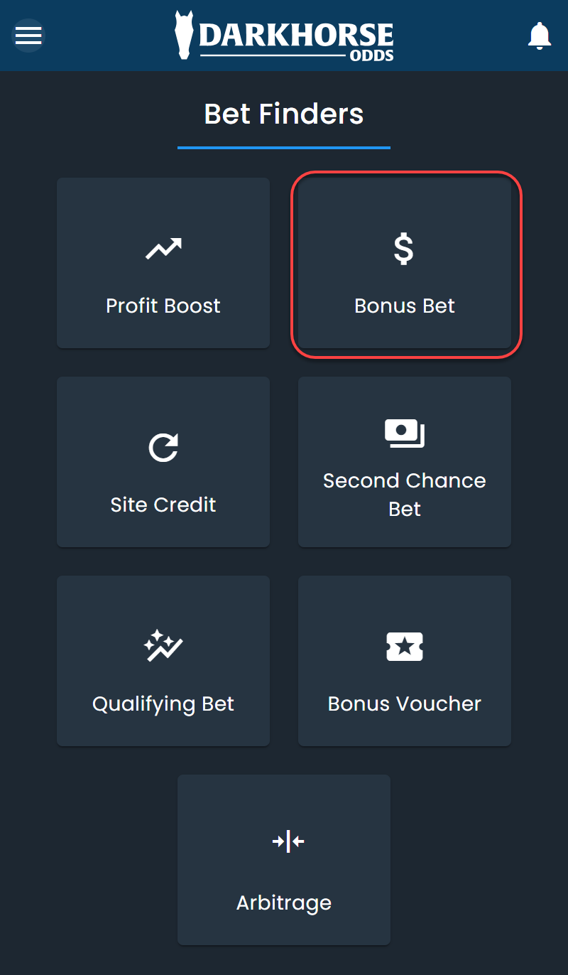 How to select the Free Bet Finder